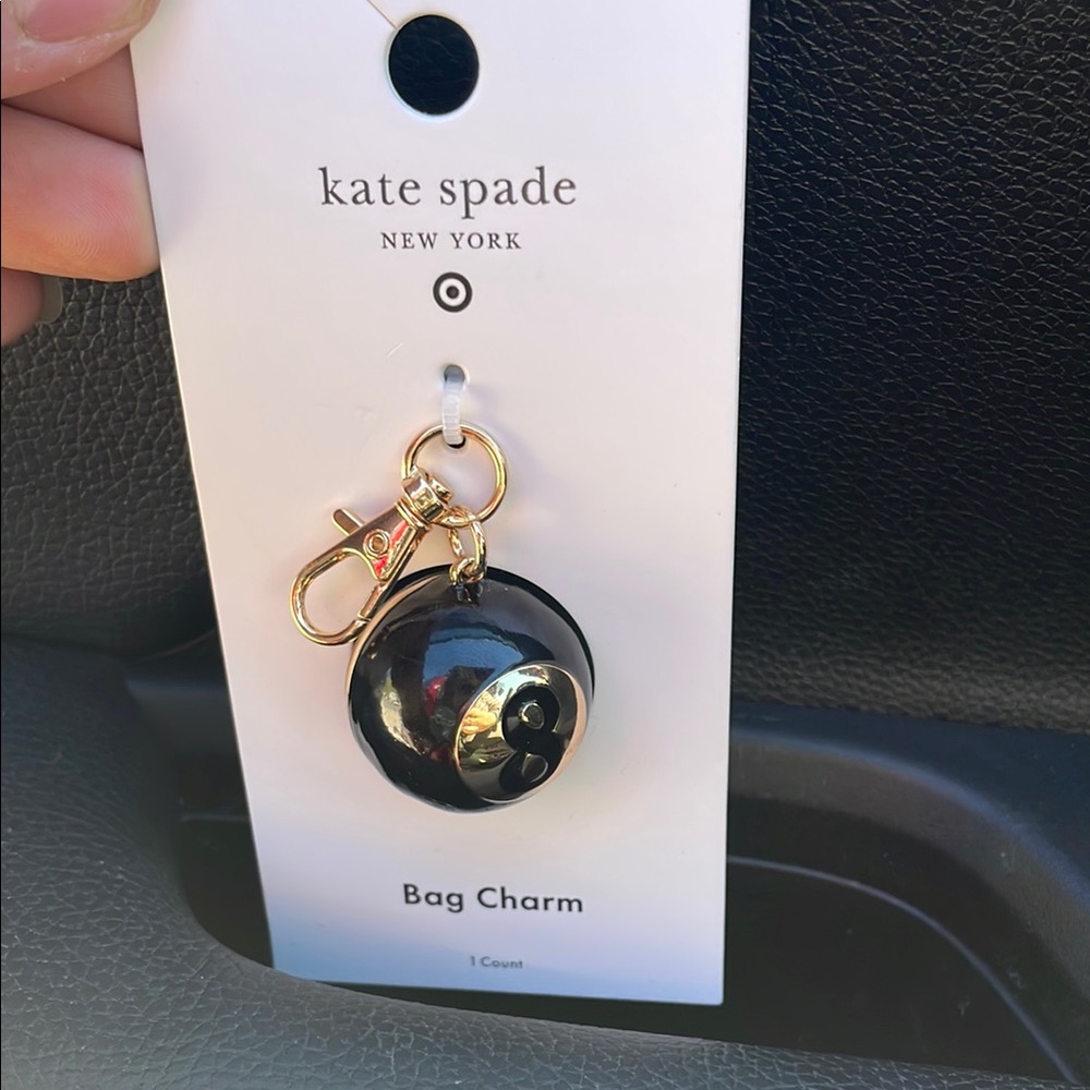 Kate Spade Black and Gold Bag Charm
